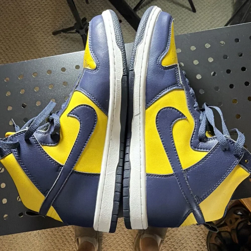 Nike Dunk High Michigan Varsity Maize Blue Cz8149-700 Size 10.5